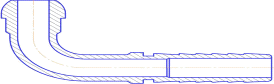 Рис.1. Схематическое изображение ниппеля DK90°