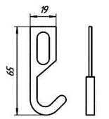 Рис.1. Схематическое изображение крюка КР-2Б