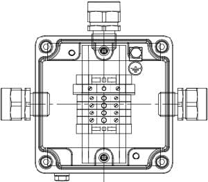 Рис.1. Схематическое изображение коробки соединительной КСРВ-Т07