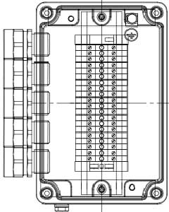 Рис.1. Схематическое изображение коробки соединительной КСРВ-Т20