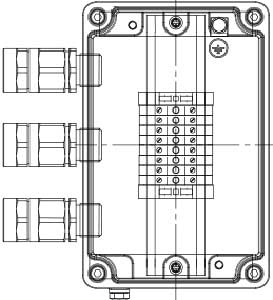 Рис.1. Схематическое изображение коробки соединительной КСРВ-Т24