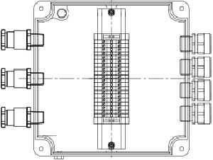Рис.1. Схематическое изображение коробки соединительной КСРВ-Т29