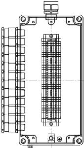 Рис.1. Схематическое изображение коробки соединительной КСРВ-Т38