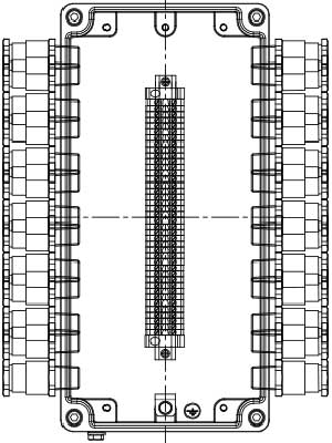 Рис.1. Схематическое изображение коробки соединительной КСРВ-Т40