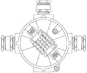 Рис.1. Схематическое изображение коробки соединительной ККВА-Т01