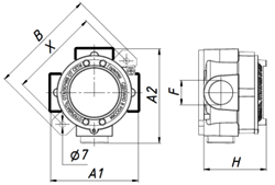 Схематическое изображение коробок СКВ-ТС90N1 - СКВ-ТC144N6
