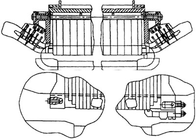 Рис.1. Схематическое изображение прибора для крепления стержней обмотки статора турбогенераторов