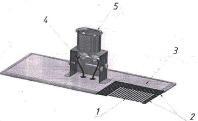 Рис.1. Схема плоского нагревателя ЭНПлМ